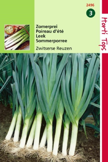 Prei (zomer) Zwitserse reuzen (Allium porrum) 800 zaden